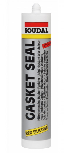 Герметик силиконовый высокотемпературный Soudal GASKET SEAL 104240 (красный, 280 мл)