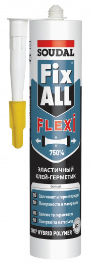 Герметик-клей FIX ALL FLEXI 290мл, белый 117383