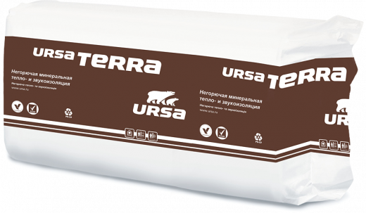 Утеплитель URSA Terra 37 PN (20)-1250-610-50  (0,7625 м.куб./уп.)