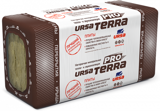 Утеплитель URSA TERRA 34 PN PRO [12] 1250-610-100  (0,915 м3)