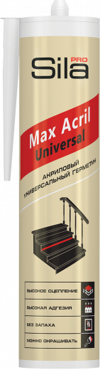 Герметик акриловый SILA PRO MAX ACRIL UNIVERSAL, белый, 290 мл