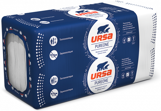 Утеплитель URSA PURE ONE 34PN 1250х 600х100 (0,45 м3)