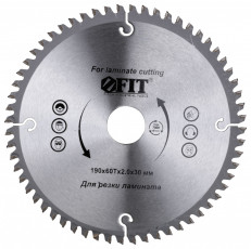 картинка Диск пильный для циркулярных пил по ламинату 190 х 30/25,4 х 60t 37777