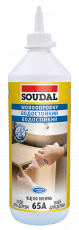 картинка Водостойкий клей ПВА для любых пород дерева Soudal 65A (белый, 750 мл), 104739